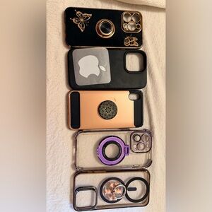 Black and Gold Phone Cases Set..take all for 50